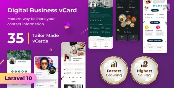 243 دانلود اسکریپت ساخت کارت ویزیت آنلاین vCard SaaS لاراول NFC نال شده 243 دانلود اسکریپت ساخت کارت ویزیت آنلاین vCard SaaS لاراول NFC نال شده
